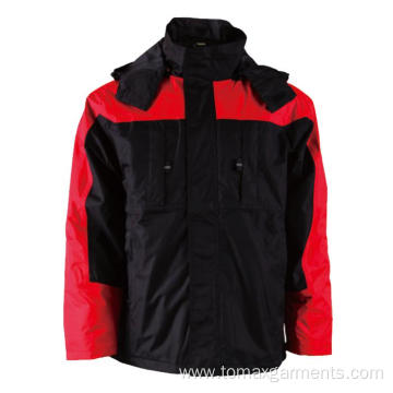 Black with red Winter Jacket